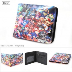 Nintendo Game Boy Cartoon Cosplay PU Purse Folding Anime Short Wallet