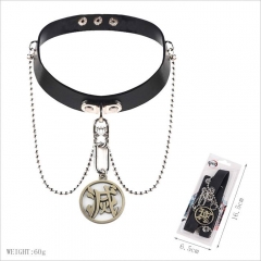 Demon Slayer: Kimetsu no Yaiba Cartoon Decorative Leather Anime Necklace
