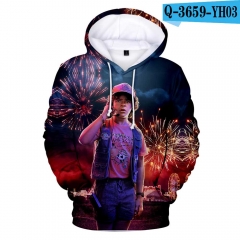 Stranger Things Anime 3D Print Casual Hooded Hoodie For Kids And Adult