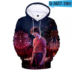Stranger Things Anime 3D Print Casual Hooded Hoodie For Kids And Adult
