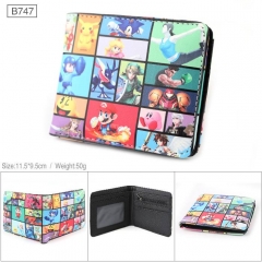 Nintendo Game Boy Cartoon Cosplay PU Purse Folding Anime Short Wallet