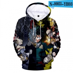 Boku no Hero Academia/My Hero Academia Anime 3D Print Casual Hooded Hoodie For Kids And Adult