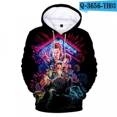 Stranger Things Anime 3D Print Casual Hooded Hoodie For Kids And Adult