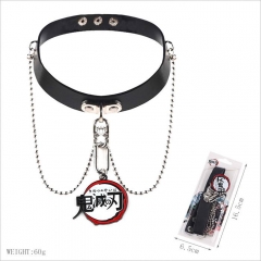 Demon Slayer: Kimetsu no Yaiba Cartoon Decorative Leather Anime Necklace