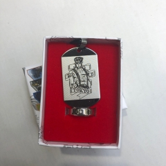 JoJo's Bizarre Adventure Cartoon Cosplay Collection Alloy Anime Necklace+Ring