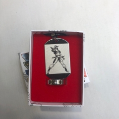 JoJo's Bizarre Adventure Cartoon Cosplay Collection Alloy Anime Necklace+Ring
