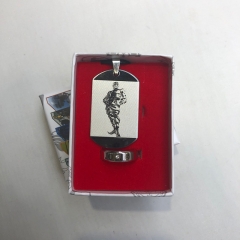 JoJo's Bizarre Adventure Cartoon Cosplay Collection Alloy Anime Necklace+Ring