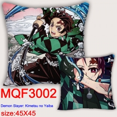 Demon Slayer: Kimetsu no Yaiba Cartoon Cosplay Double Side Decorative Chair Cushion Cartoon Anime Square Pillow 45X45