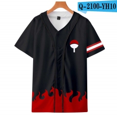 Naruto Series Anime 3D Printed SBaseball Short Sleeve T Shirt