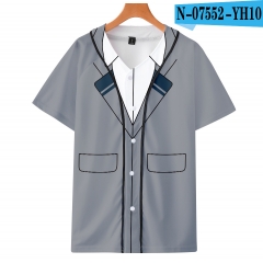 Boku no Hero Academia/My Hero Academia Series Anime 3D Printed SBaseball Short Sleeve T Shirt