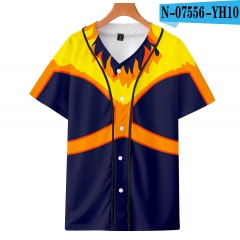 Boku no Hero Academia/My Hero Academia Series Anime 3D Printed SBaseball Short Sleeve T Shirt