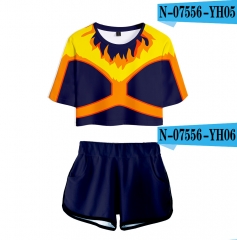 Boku no Hero Academia/My Hero Academia Series Anime3D Printed Short T shirt and Pants ( Set)