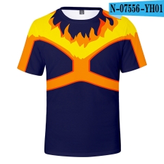 Boku no Hero Academia/My Hero Academia Series Anime 3D Printed SBaseball Short Sleeve T Shirt