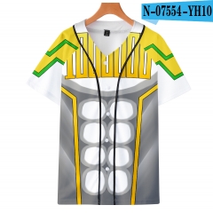 Boku no Hero Academia/My Hero Academia Series Anime 3D Printed SBaseball Short Sleeve T Shirt