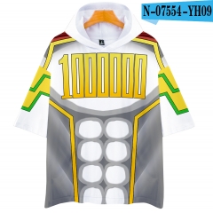 Boku no Hero Academia/My Hero Academia Anime 3D Print Casual Short Sleeve T Shirt Hooded Hoodie