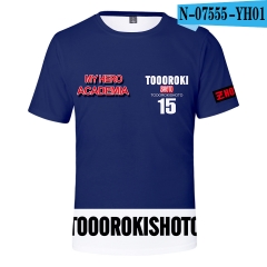 Boku no Hero Academia/My Hero Academia Series Anime 3D Printed SBaseball Short Sleeve T Shirt