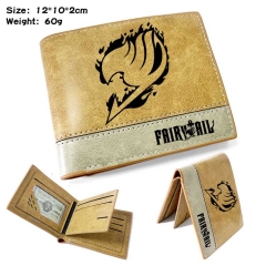 Fairy Tail Anime Cosplay PU Purse Folding Anime Short Wallet