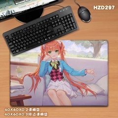 Maid Coffee Gun Game Cosplay Custom Design Color Printing Anime Mouse Pad Rubber Desk Mat 40X60CM