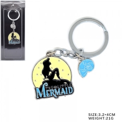 The Little Mermaid Pendant Key Ring Fashion Jewelry Anime Alloy Keychain
