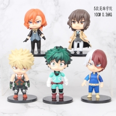 5PCS/SET My Hero Academia /Bungou Stray Dogs Cartoon Collection Model Toy Anime PVC Figures 10cm