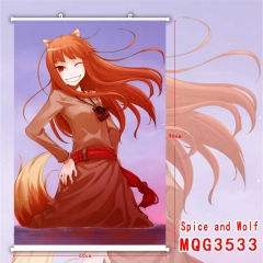 Spice And Wolf Cartoon Wallscrolls Waterproof Anime Wallscrolls 60X90CM