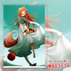 Spice And Wolf Cartoon Wallscrolls Waterproof Anime Wallscrolls 60X90CM