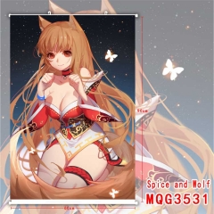 Spice And Wolf Cartoon Wallscrolls Waterproof Anime Wallscrolls 60X90CM