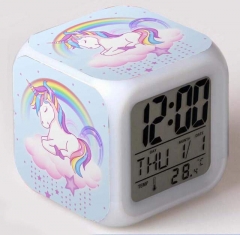 独角兽-6 七彩心情变色盒装闹钟
