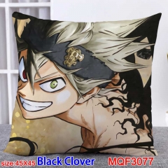 Black Clover Cartoon Cosplay Double Side Decorative Chair Cushion Cartoon Anime Square Pillow 45X45