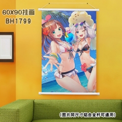 (60X90)BH1799-虚拟YouTuber 绊爱 辉夜月白色塑料杆挂画_副本