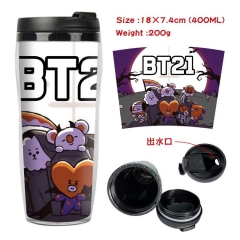 BT21 bts防弹少年团 星巴克防漏隔热杯子