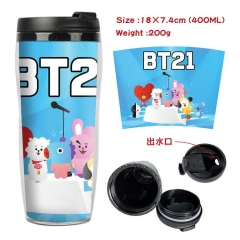 BT21 bts防弹少年团 星巴克防漏隔热杯子