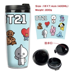 BT21 bts防弹少年团 星巴克防漏隔热杯子