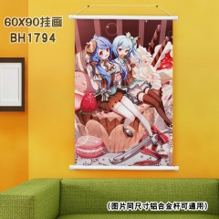 (60X90)BH1794-bilibili 动漫白色塑料杆挂画