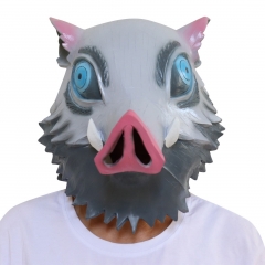 Demon Slayer: Kimetsu no Yaiba Hashibira Inosuke Cartoon Character Latex Material Anime Mask