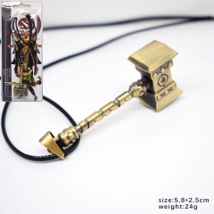Dota Game Decoration Fashion Jewelry Cosplay Hammer Pendant Anime Necklace