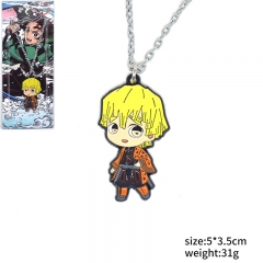 Demon Slayer: Kimetsu no Yaiba Agatsuma Zenitsu Cartoon Decoration Fashion Jewelry Anime Necklace