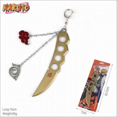 Naruto Cartoon Weapon Pendants Key Ring Decoration Anime Keychain 15cm