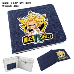 Boku No Hero Academia/My Hero Academia Denim Folding Coin Purse Anime Wallet