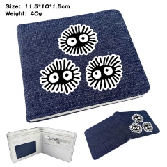 My Neighbor Totoro Denim Folding Coin Purse Anime Wallet