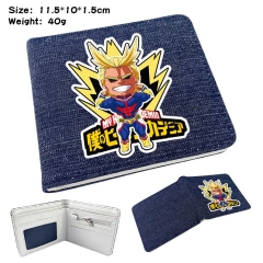 Boku No Hero Academia/My Hero Academia Denim Folding Coin Purse Anime Wallet