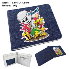 DJ Marshmello Denim Folding Coin Purse Anime Wallet