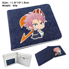 Fairy Tail Denim Folding Coin Purse Anime Wallet