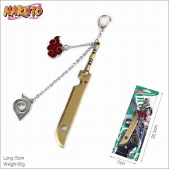 Naruto Cartoon Weapon Pendants Key Ring Decoration Anime Keychain 15cm