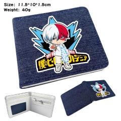 Boku No Hero Academia/My Hero Academia Denim Folding Coin Purse Anime Wallet
