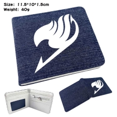 Fairy Tail Denim Folding Coin Purse Anime Wallet