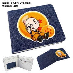 Dragon Ball Z Denim Folding Coin Purse Anime Wallet
