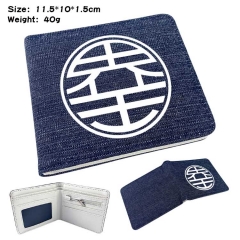 Dragon Ball Z Denim Folding Coin Purse Anime Wallet
