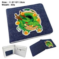 Dragon Ball Z Denim Folding Coin Purse Anime Wallet