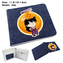 Dragon Ball Z Denim Folding Coin Purse Anime Wallet